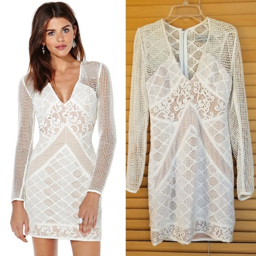 Bnwt blessed are the meek white lace dress